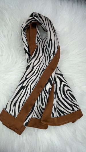 🦓 Lenço Estampa Zebra – Acessório Feminino Fashion, Elegante e Versátil