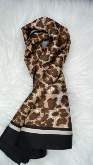 🐆 Lenço Estampa Oncinha – Acessório Feminino Moderno, Estiloso